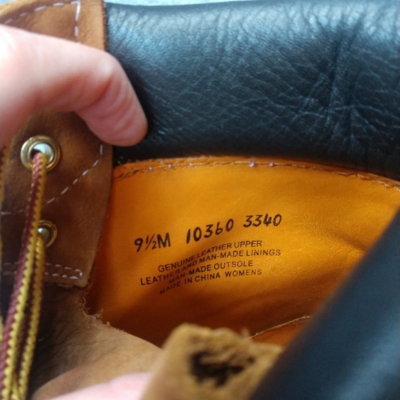 Timberland Women's 6 inch Wheat Nubuck Waterproof Boots Size 9.5 - Picture 7 of 12